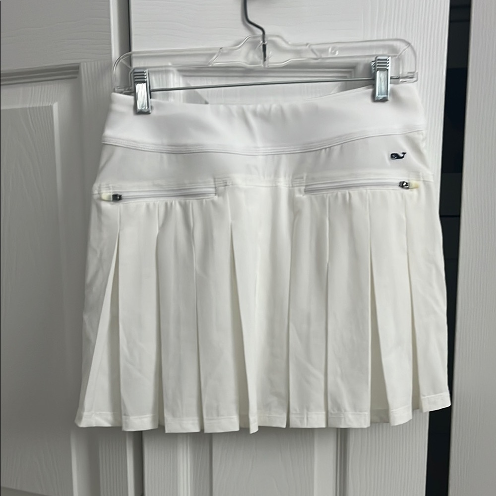 Vineyard Vines White Pleated Tennis Skort
